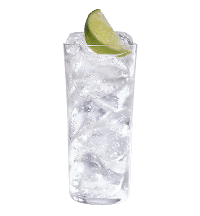the familiar one vodka soda cocktail